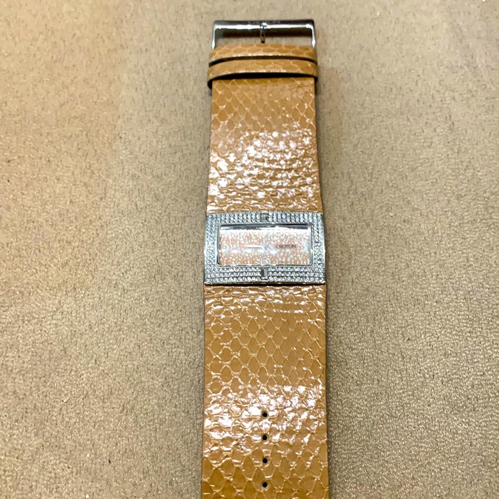 Croton women’s watch with Snakeskin band